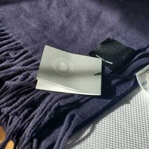 Canada Goose Marine Navy Wool Scarf
